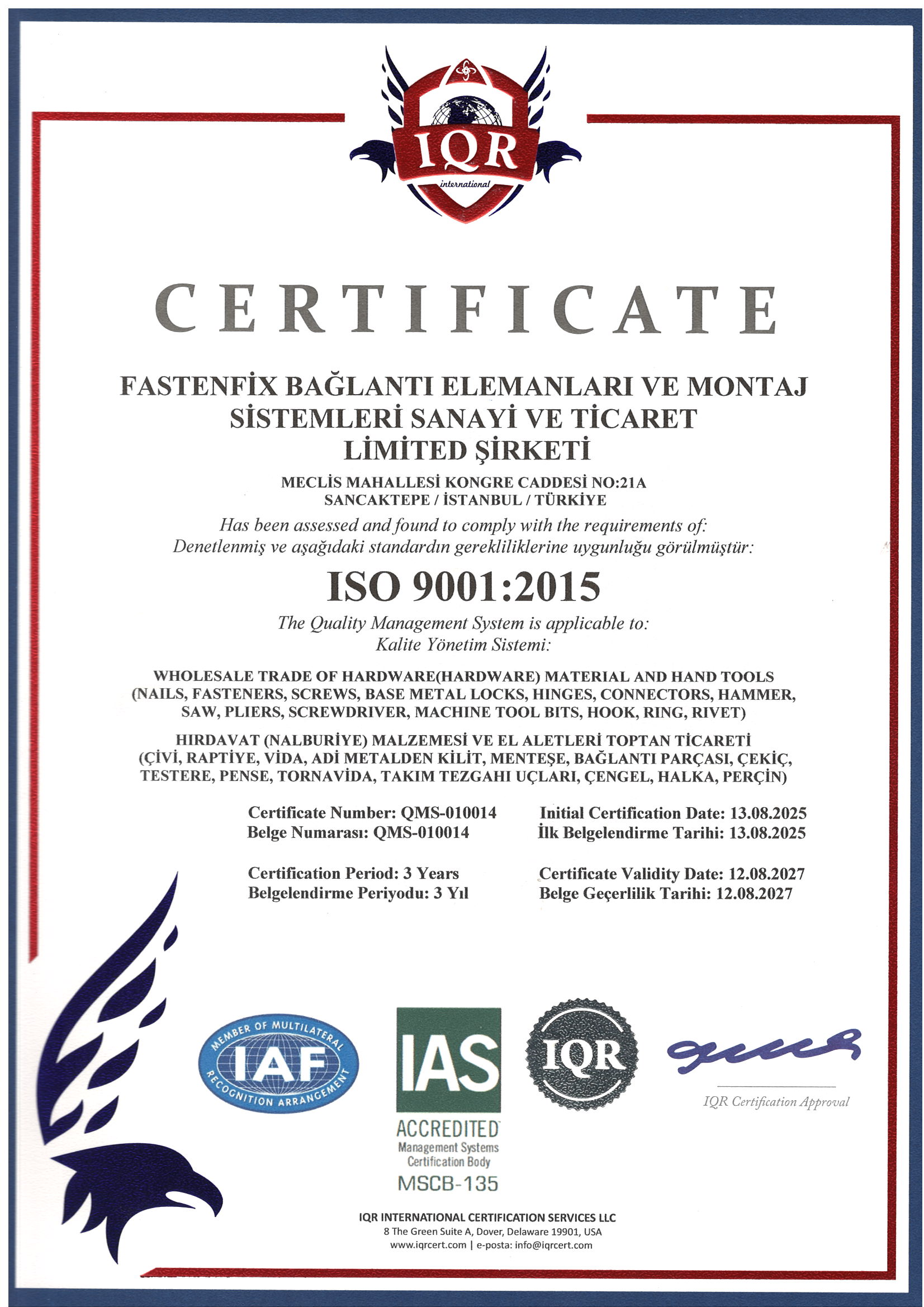ISO 9001:2015